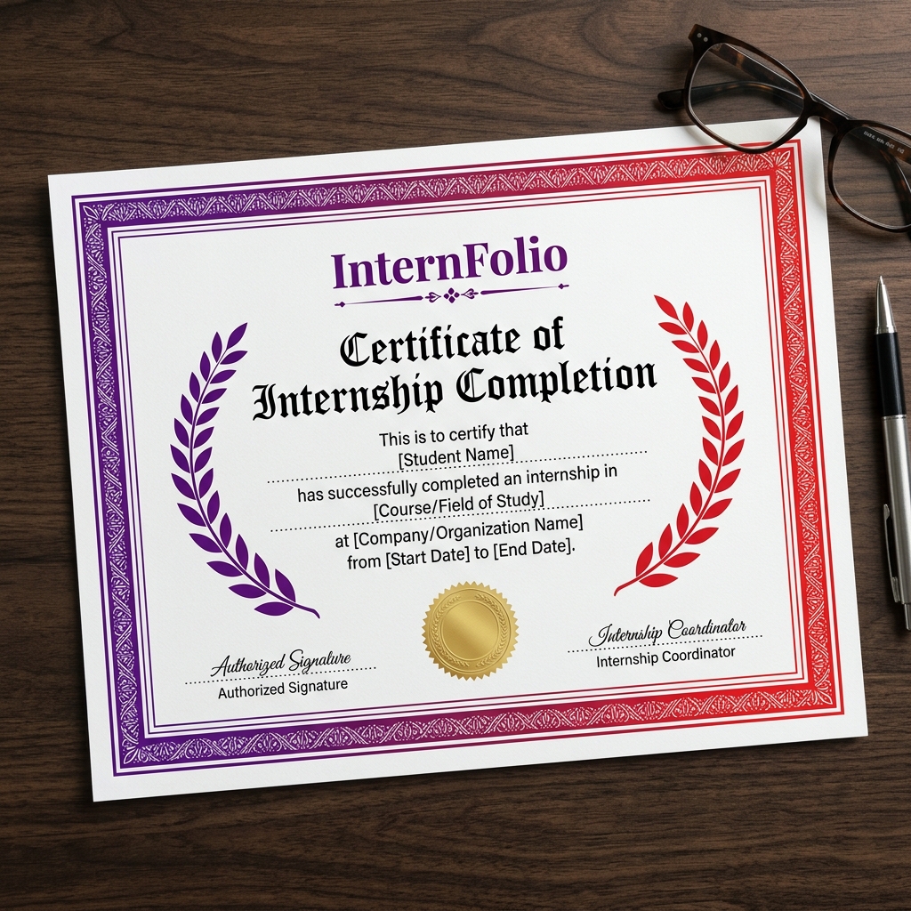 Certificate of Internship