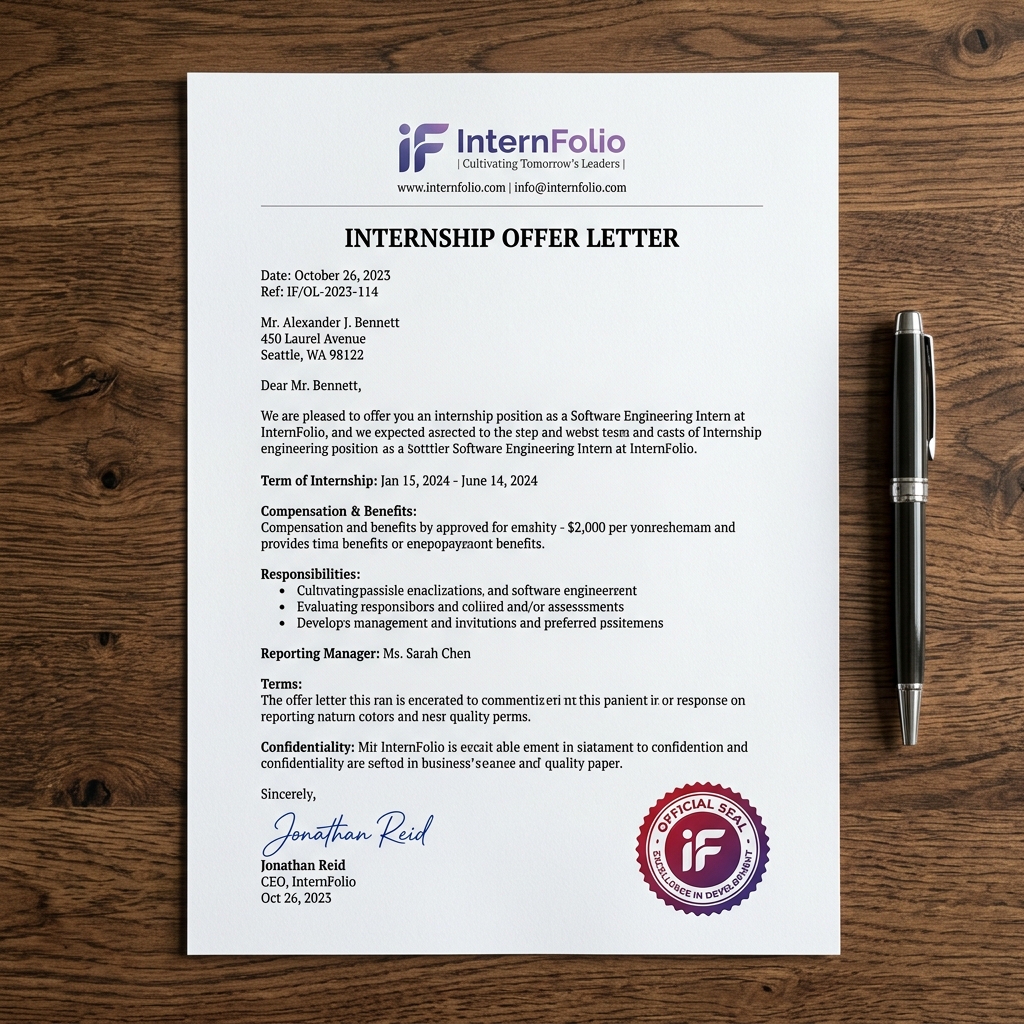 Internship Offer Letter
